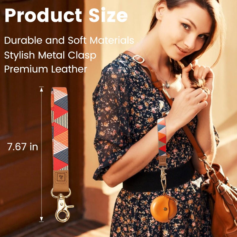 MNGARISTA Keychain Wristlet Key Chains Women Cute Keychain Wallet Key Chain Phone Wrist Strap Keychains for Women Men Car Keychains Key Chains for Car Keys Wallet Phone Case - Image 2